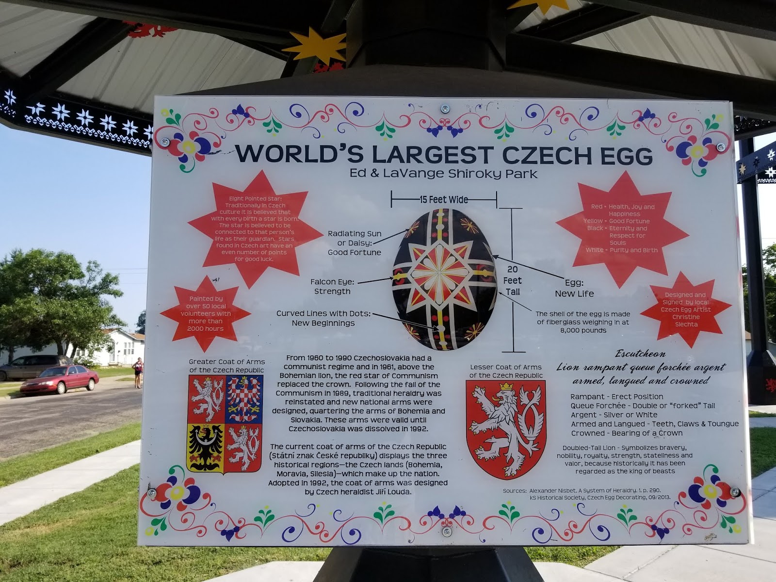 World's Largest Czech Egg, Wilson, Ellsworth County, Kansas US Travel