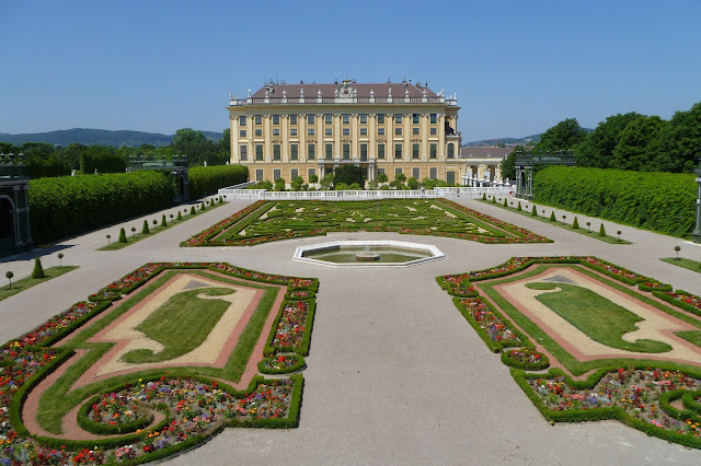 Ogród następny tronu w Schonbrunn