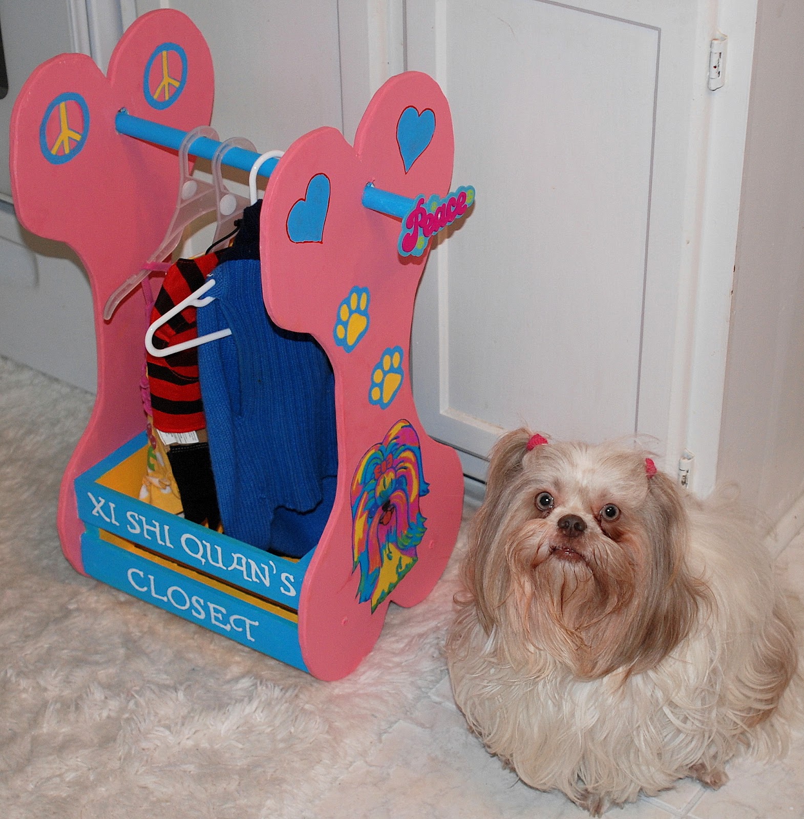 YaYa's Back Porch Studio Wooden Doggie Closet