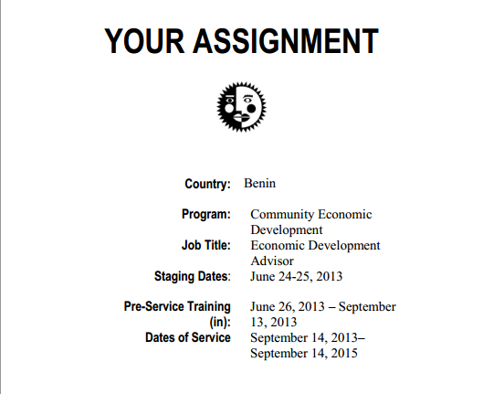 Wagadou To Dahomey My Peace Corps Timeline Wagadou To Dahomey My Peace Corps Timeline