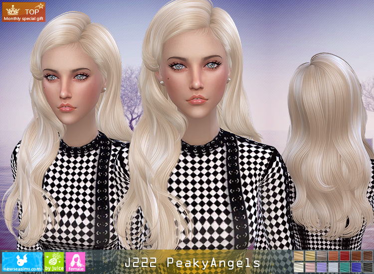 Sims 4 CC's - The Best: Newsea Hairstyle Peaky Angels