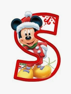 Alfabeto Navideño de personajes Disney M.