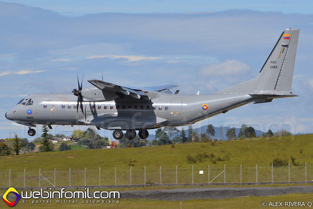 Con un avión C-295 Titán de matrícula FAC1283, la Fuerza Aérea Colombiana participa en los Ejercicios Green Flag.