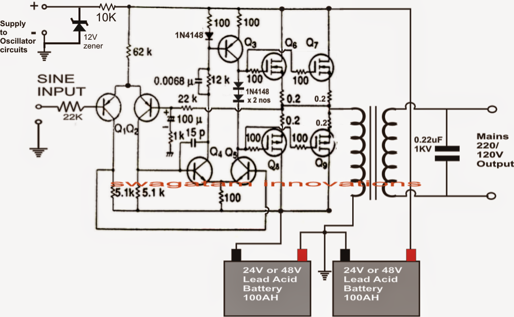 High Voltage Inverter Circuit Diagram