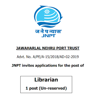 JNPT Librarian Old Question Papers & Syllabus 2019 | Recruitment 2019