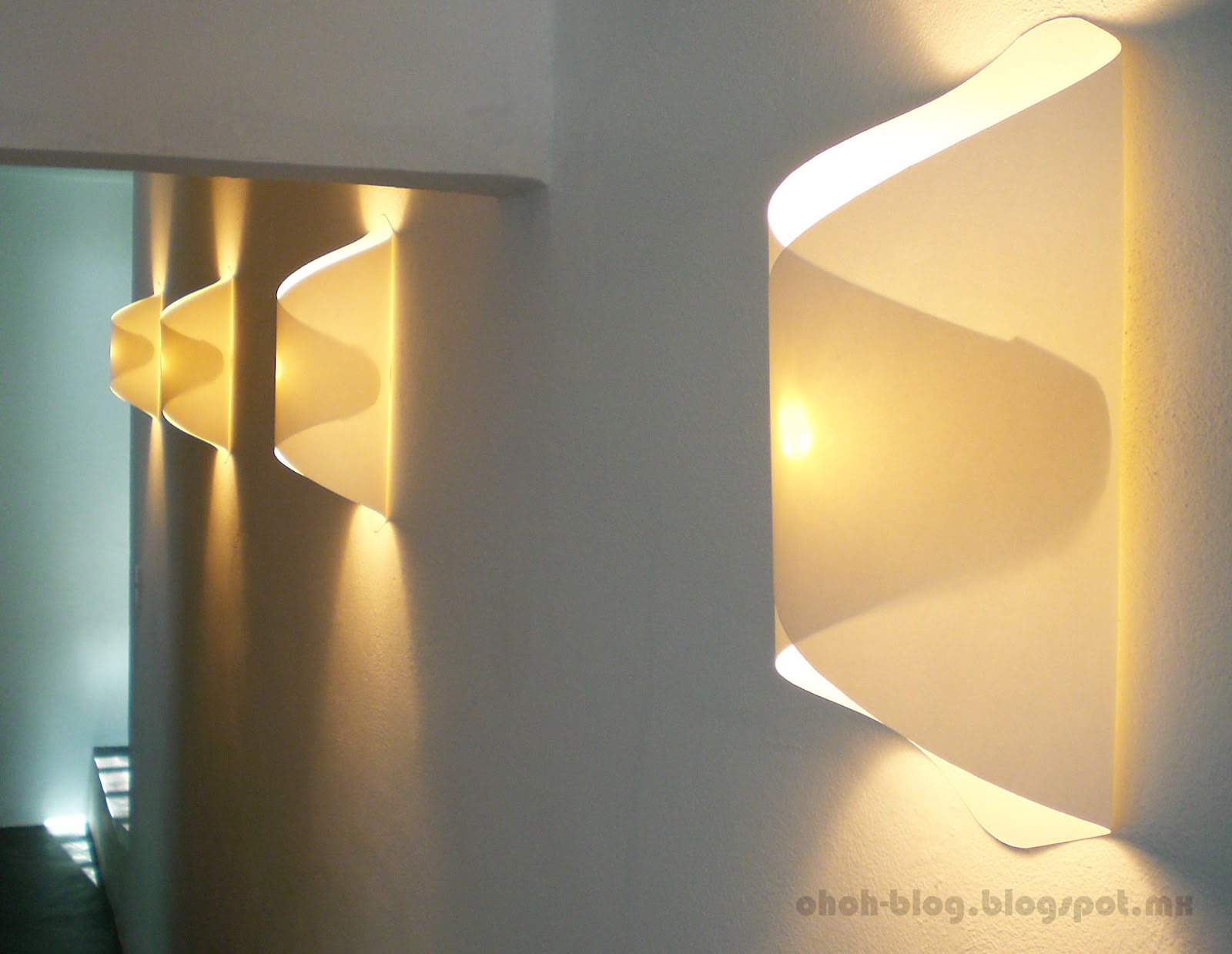 DIY paper lamp / Lampara de papel - Ohoh Blog