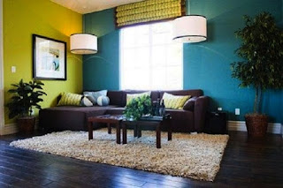 Kombinasi Desain Warna  Cat  Dinding  Biru Yang  Indah Pada Rumah