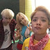 f(x)'s Amber snapped a photo with SNSD's TaeYeon and Super Junior's Heechul