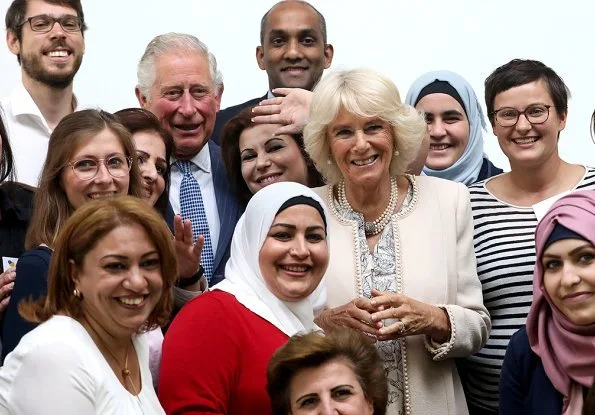 Prince Charles and Duchess of Cornwall visited the International Rescue Committee at the Impact Hub