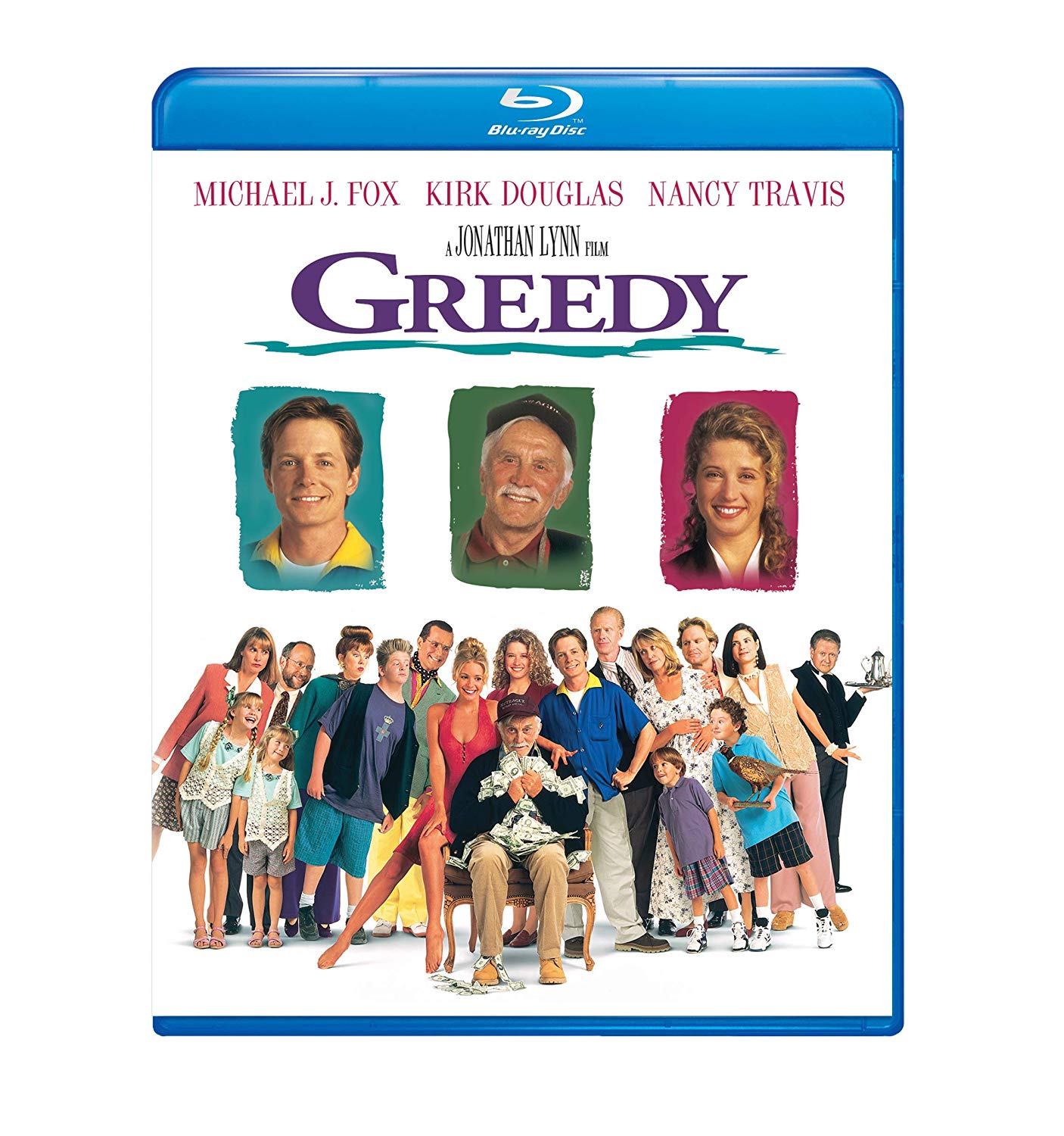 New on Bluray GREEDY (1994) Starring Michael J. Fox and Kirk Douglas