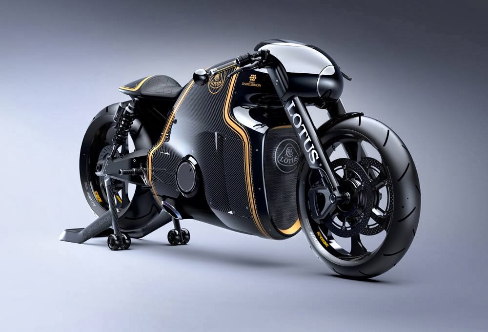 Lotus C-01 By Daniel Simon via Tigho NYDucati on a carbon fiber stand