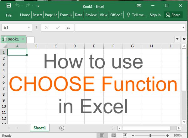 how to use choose function