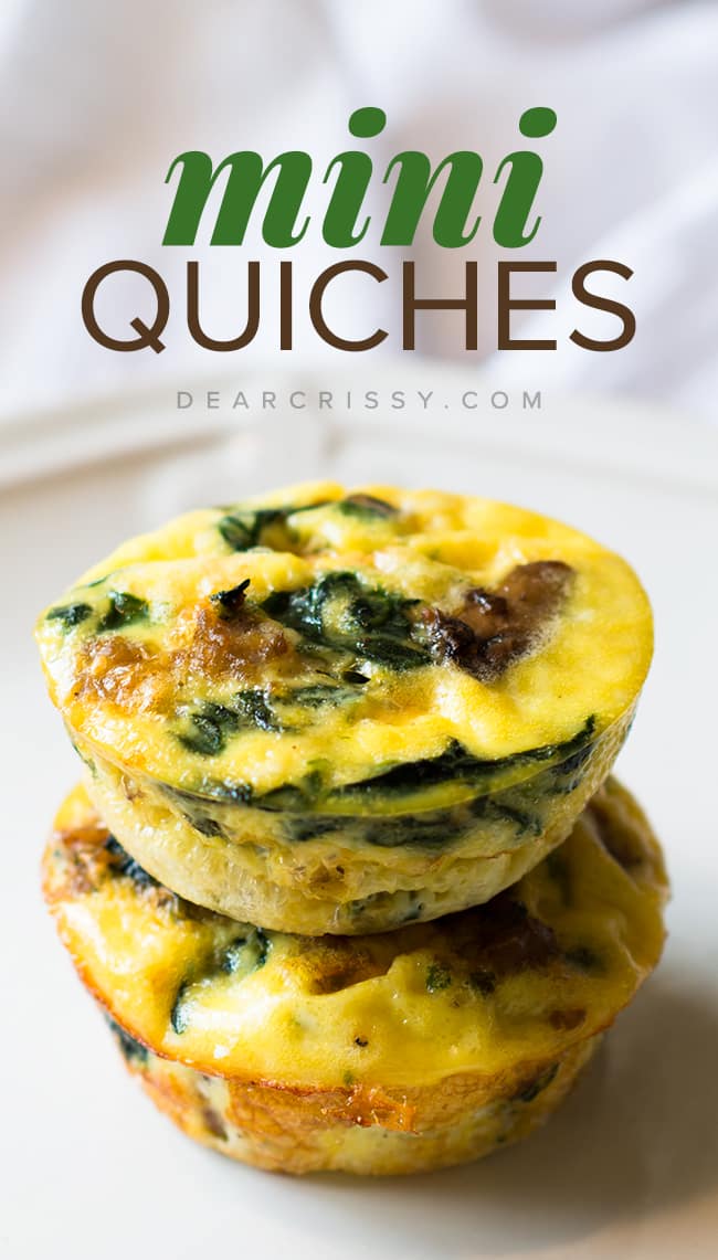 CRUSTLESS MINI QUICHES - Special Cake and Cooking