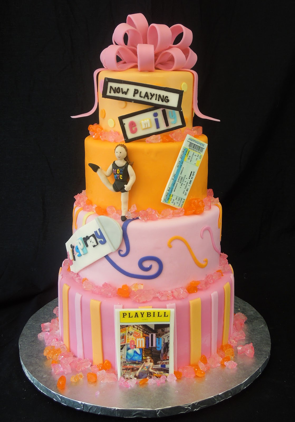 Cake Fiction Broadway Rock Candy Bat Mizvah Cake