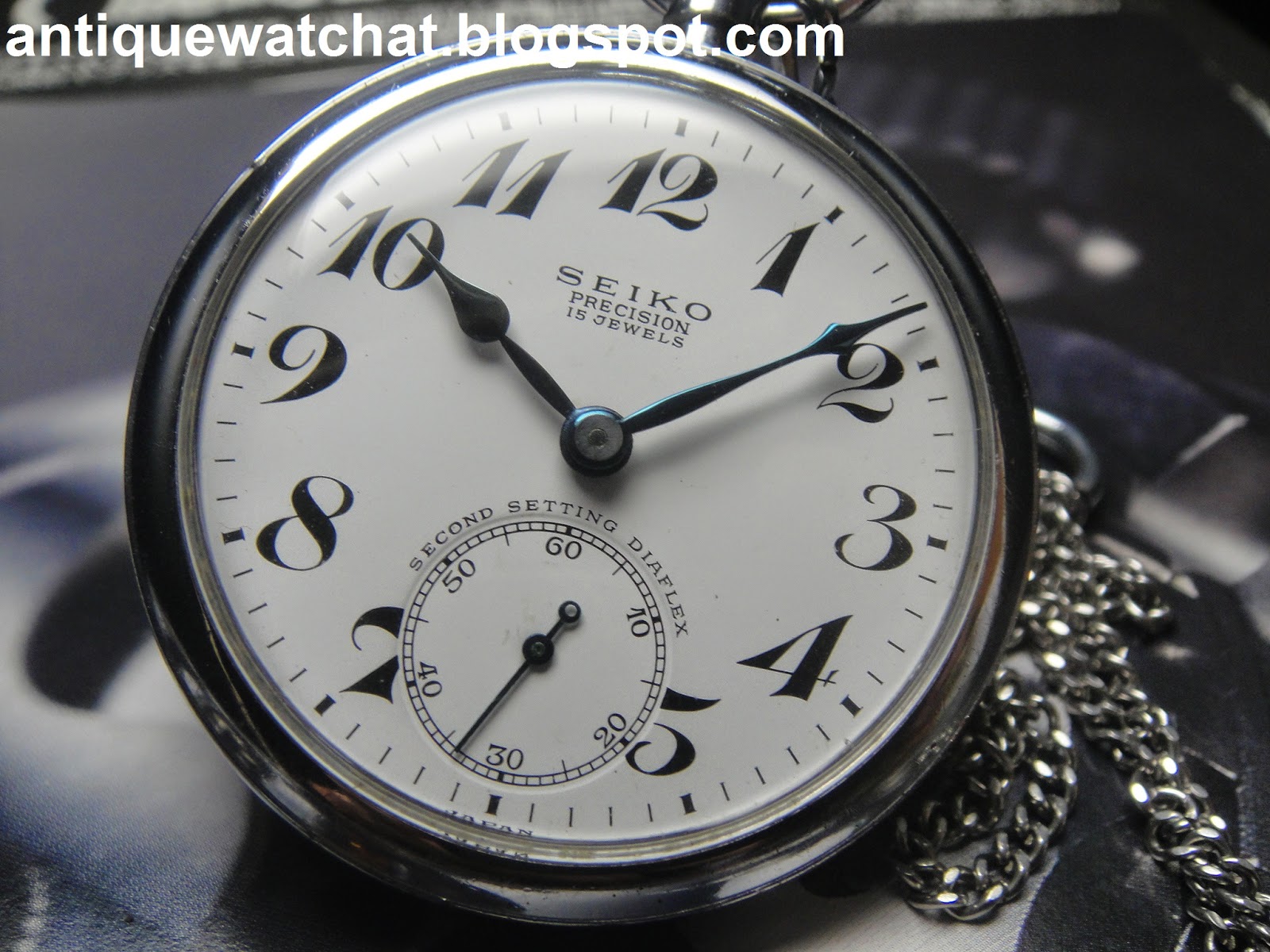 Antique Watch Bar: SEIKO PRECISION 15 JEWELS POCKET WATCH SPW16 (SOLD)