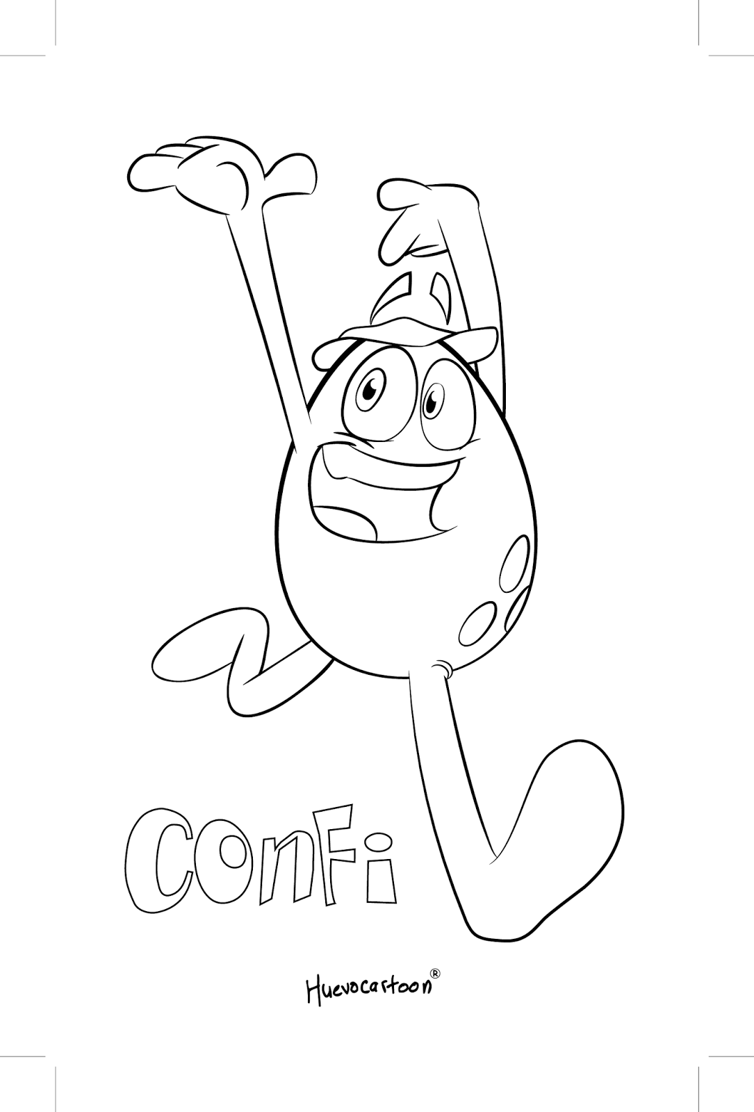 Imagen De Un Huevo Para Colorear : Dibujos de huevo de Pascua para