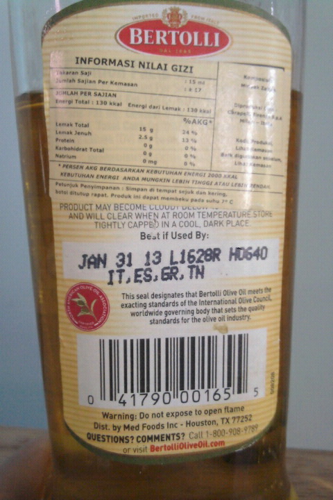 Ummu Nashrullah: Extra Virgin Olive Oil - EVOO dan Extra Light Olive