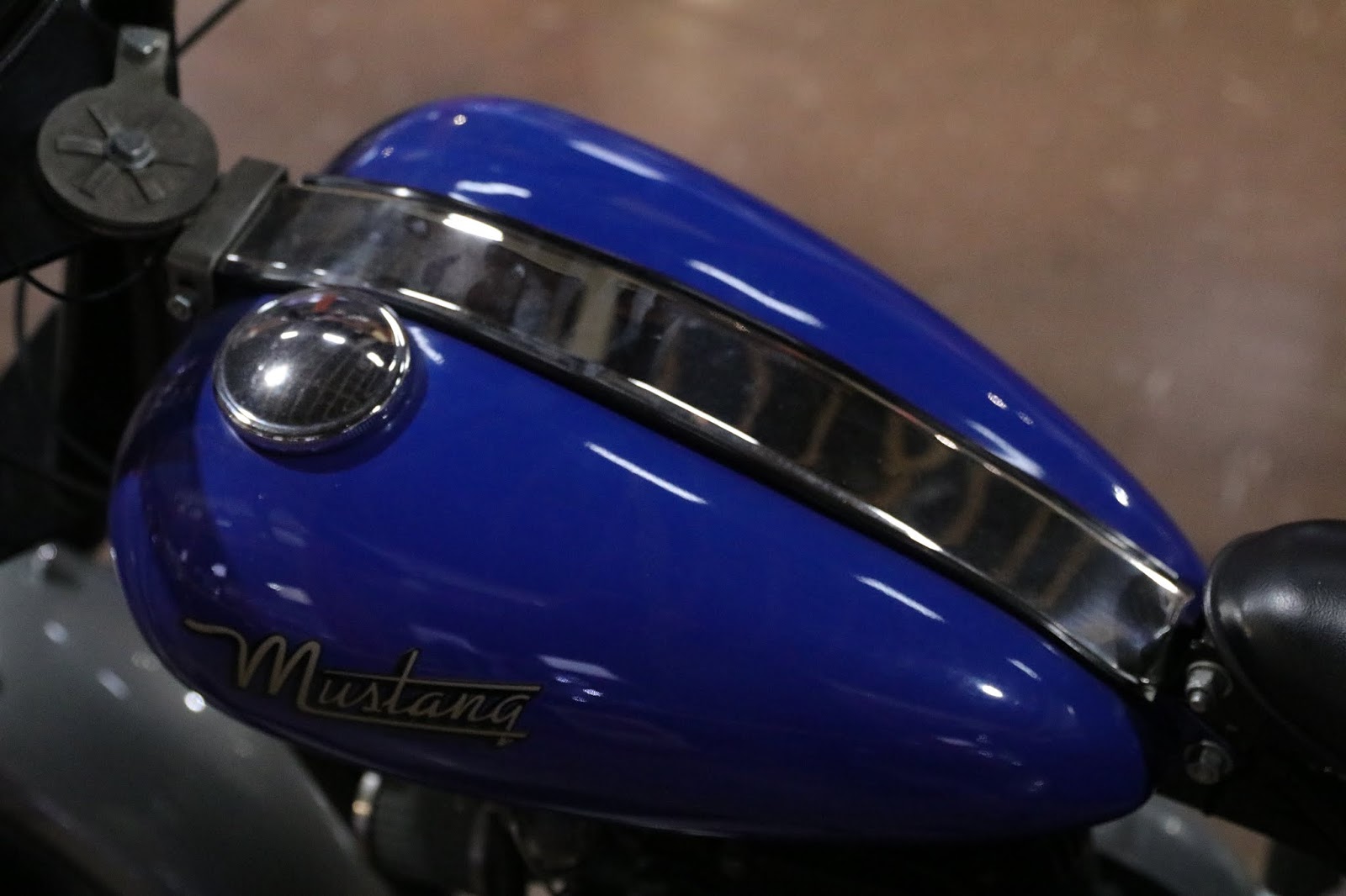 OldMotoDude 1955 Mustang Delivercycle on display at the Rocky Mountain