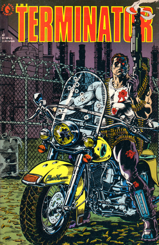 THE TERMINATOR #2 (1990) Cover Art by Chris Warner