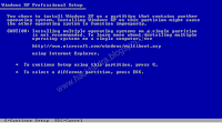 Windows XP installation step by step explanation 