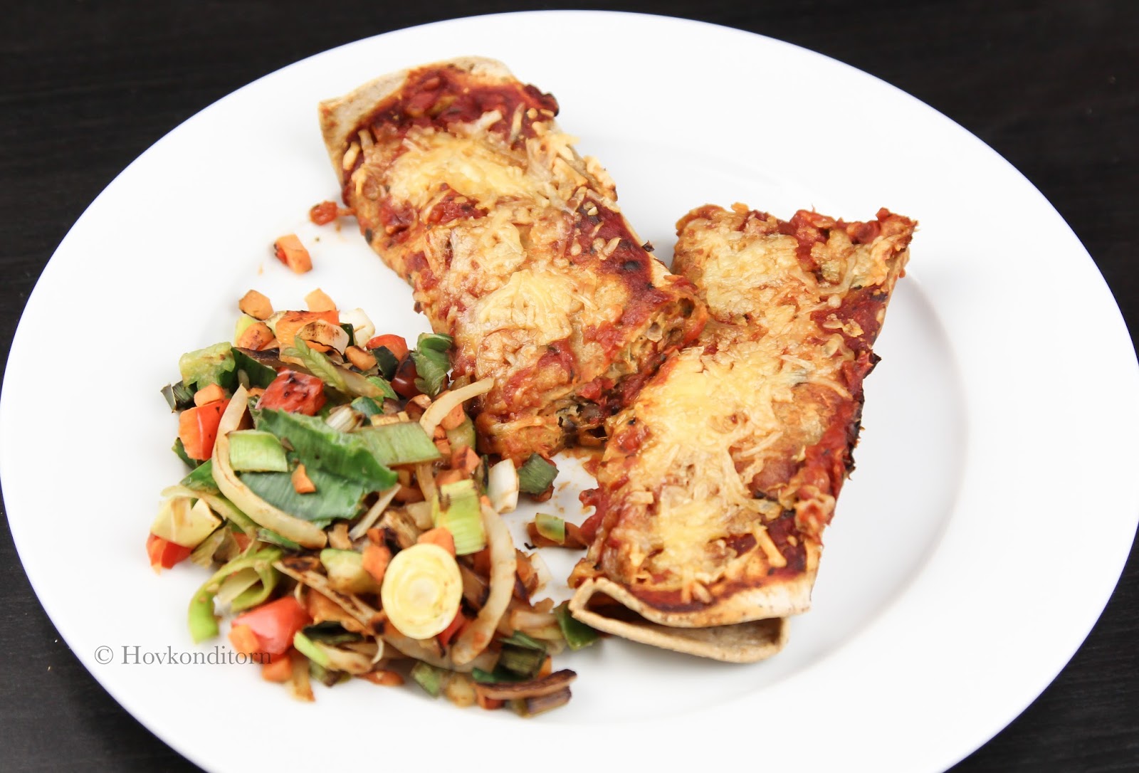 Ricotta Bell Pepper Enchiladas