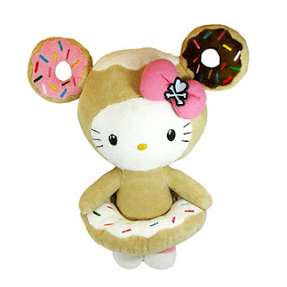 Hello Kitty soft plush toy in donut costume