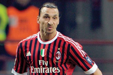 top footballer wallpaper: Zlatan Ibrahimovic AC Milan Pictures