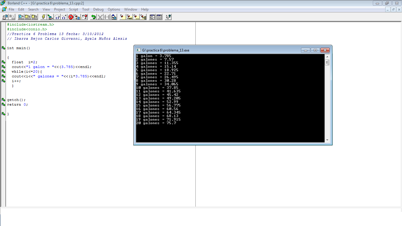Fundamentos de Programacion : Practica 6