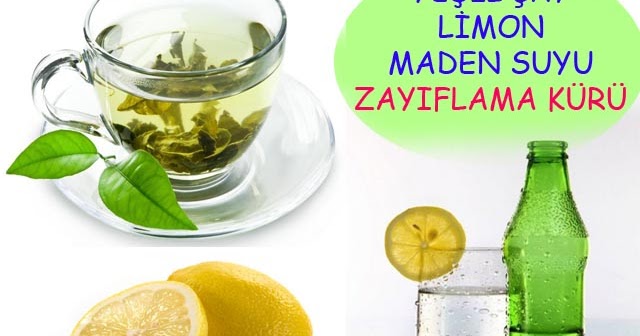 Yeşil Çay Limon Maden Suyu Zayıflama Kürü ile 5 Kilo Verin Sağlıklı
