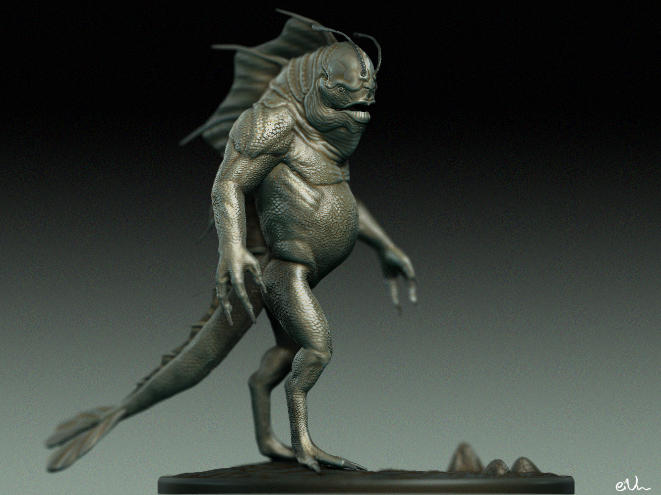 The Concept Design of Dario CiVon Swamp Monster