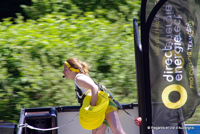 Tour de France 2016 au Lioran, Auvergne caravane publicitaire Tour de France 2016 au Lioran, Auvergne caravane publicitaire