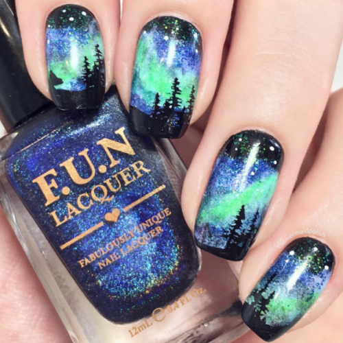Northern Lights Nail Art Essentials Design Inspiration