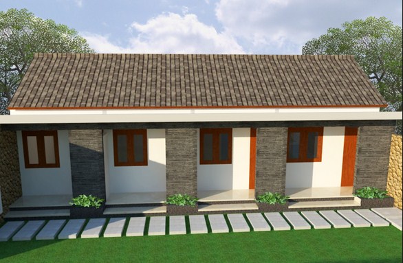 rumah kontrakan minimalis tipe 45