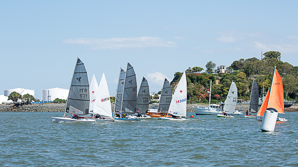 Sailing at the Port Curtis Sailing Club, Gladstone, Queensland A few