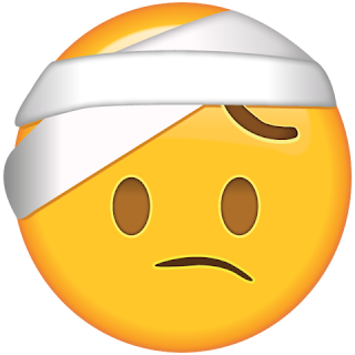 WhatsApp Smiley Face With Head Bandage