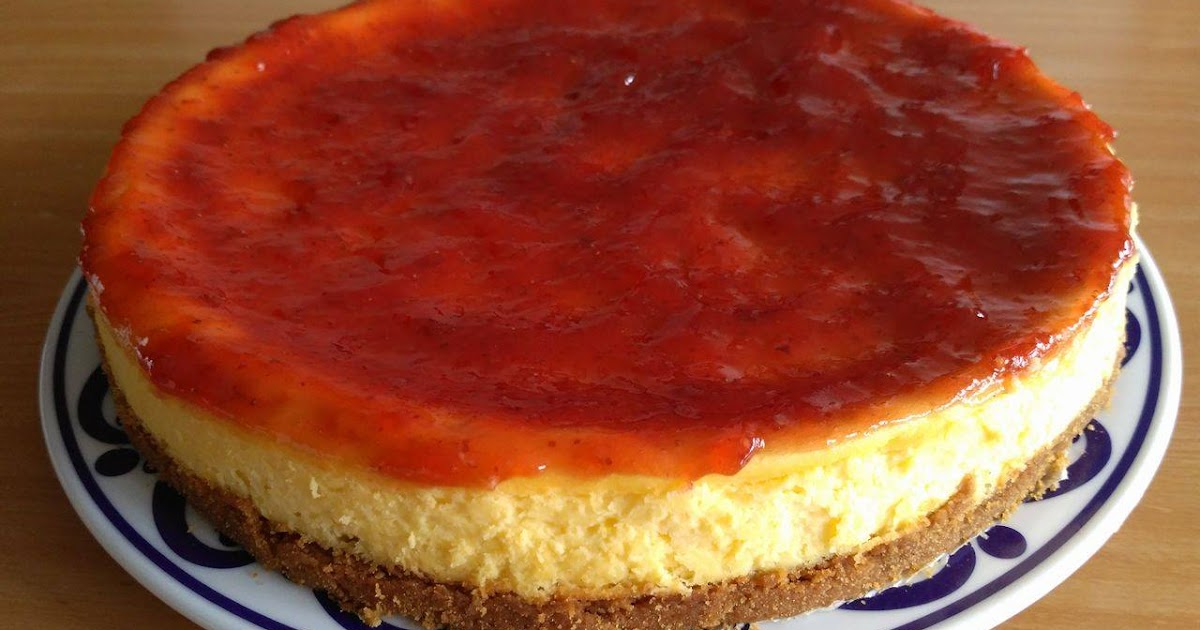 Cheesecake con fresa Tarta de queso con mermelada de Cheesecake con fresa Tarta de queso con mermelada de