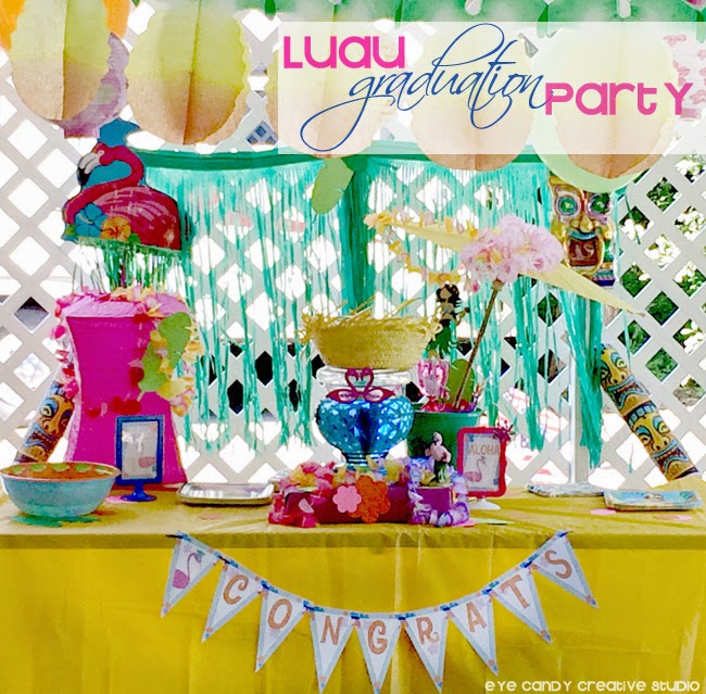 Eye Candy Creative Studio Luau Graduation Party REAL PARTIES Table4
