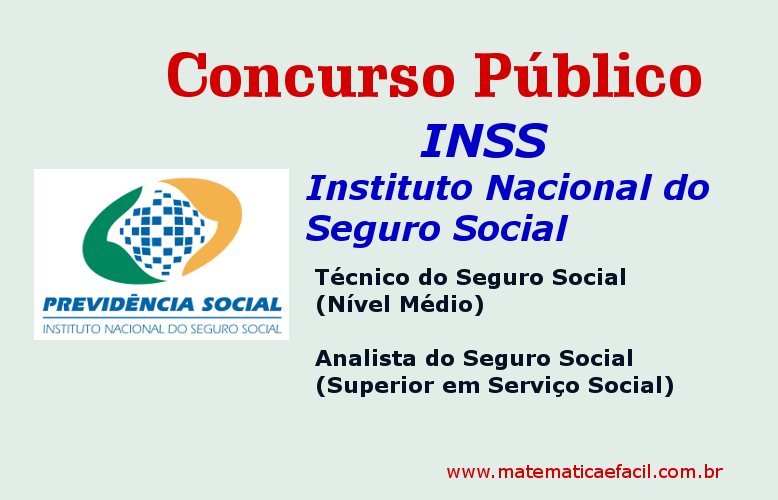 Concurso Público INSS 2016