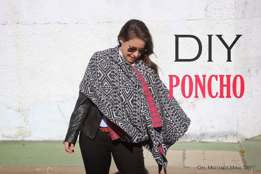 diy poncho reversible como hacer patrones gratis