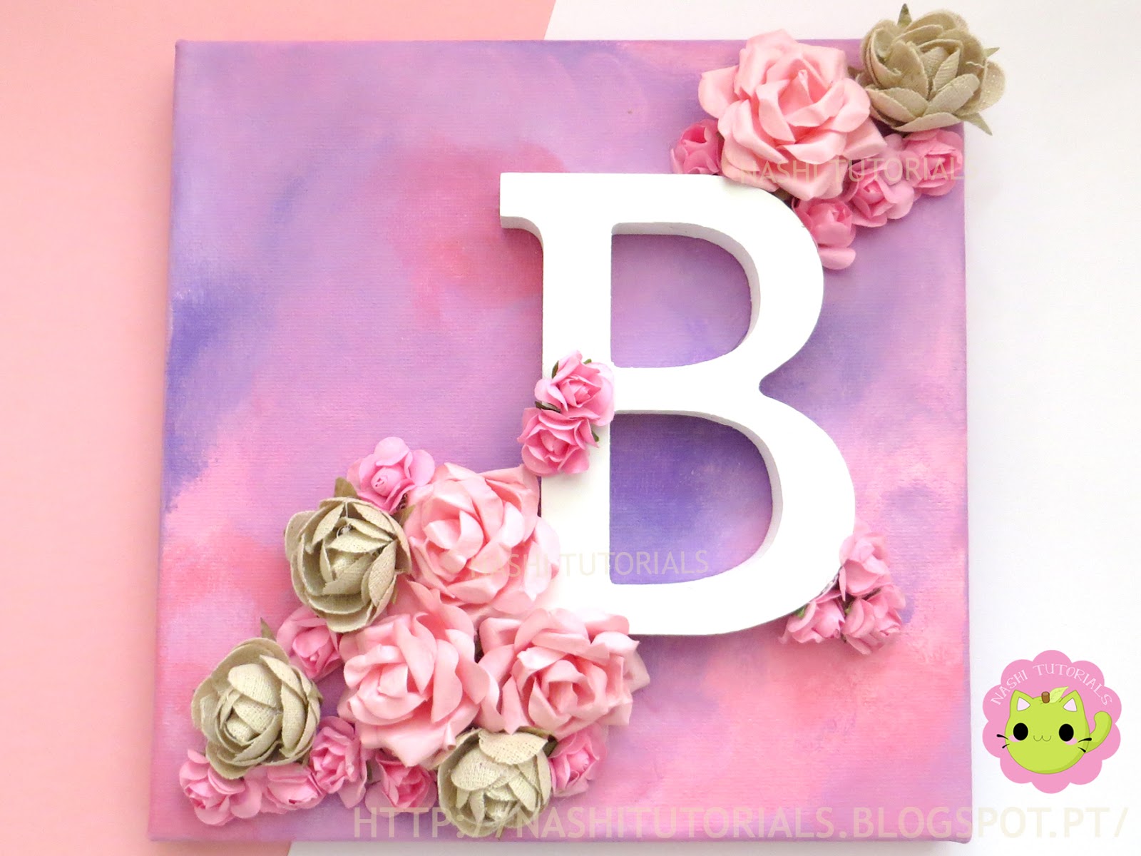 Nashi Tutorials: DIY: Easy and Simple Canvas for Beginners (with letter ...