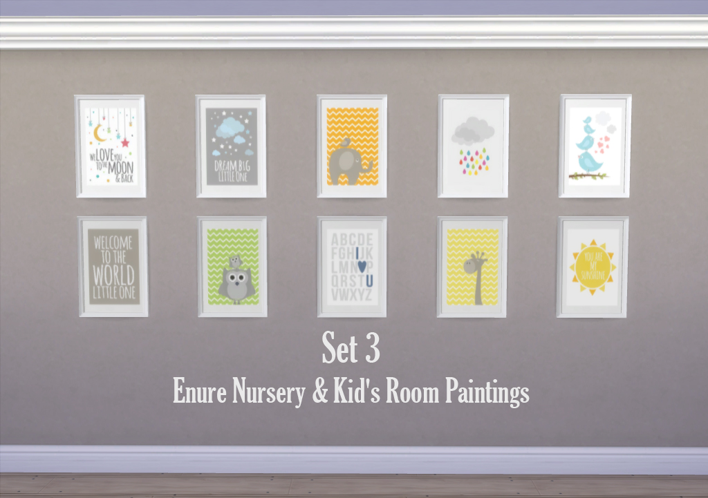 Enure Nursery Kids Room Paintings Enure Nursery Kids Room Paintings