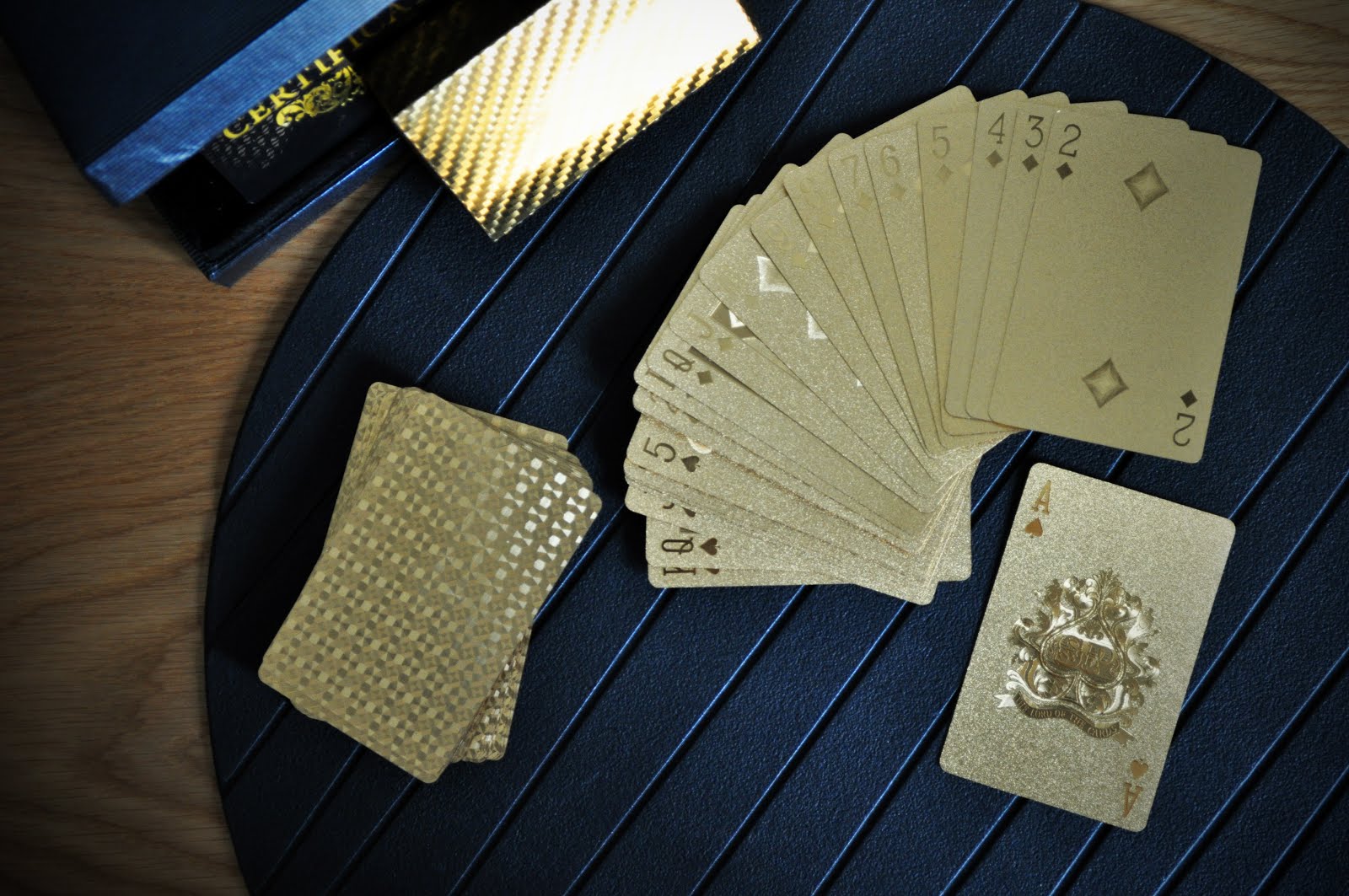 Fancy Ideas: 24K Gold Foil Playing Cards
