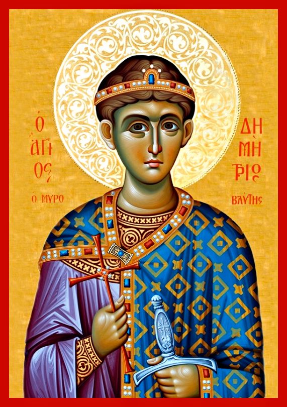 The Life Demetrius the Myrrhgusher of Thessalonica (Oct26) - ORTHOGNOSIA