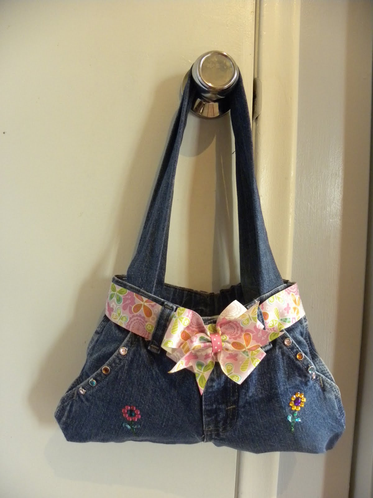 All Things Homemade Blue Jean Purse