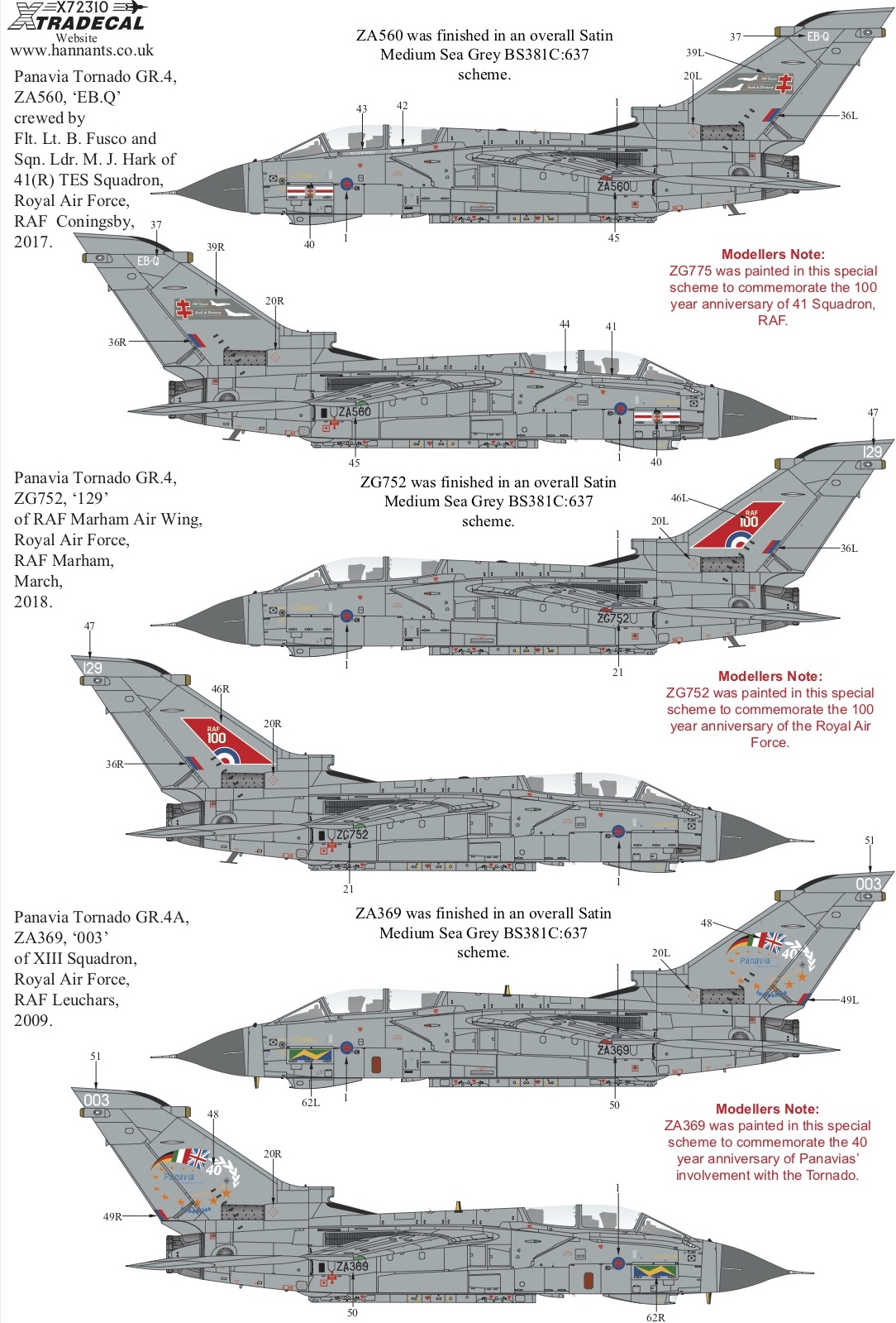 Xtra Decals 1/32 PAVAVIA TORNADO GR.4 British Jet Fighter Xtra Decals 1/32 PAVAVIA TORNADO GR.4 British Jet Fighter