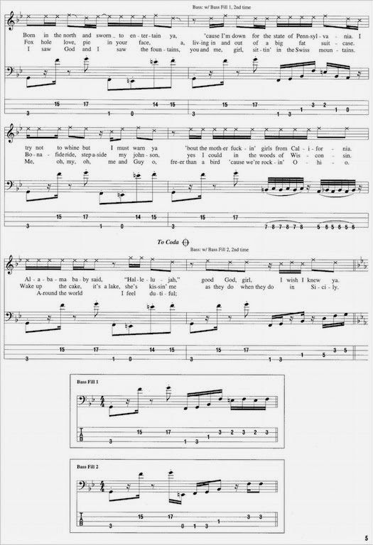 Red Hot Chili Peppers Around The World Partituras para Bajo