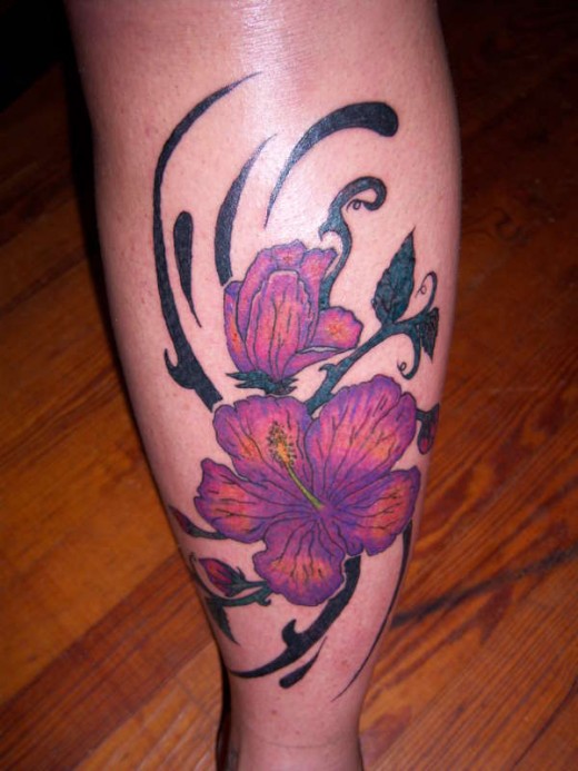 Tattoo on Leg For Girls ~ Combine Blog