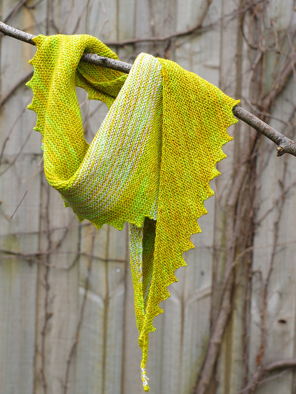 Red Pepper Quilts Hitchhiker Shawl A Finished Knit