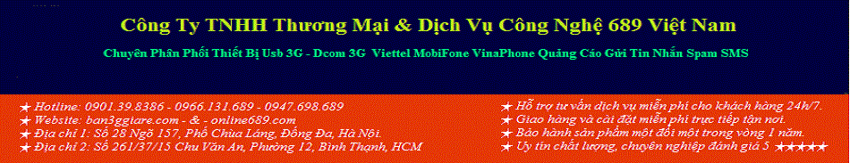 Mua Usb 3G Spam SMS, Bán Usb 3G Spam Tin Nhắn