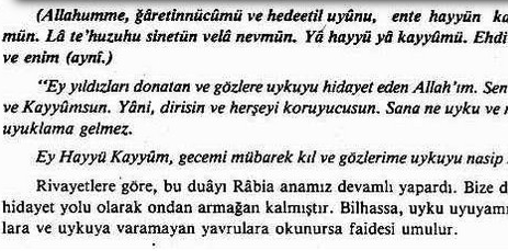 Uyku İçin Okunacak Dua